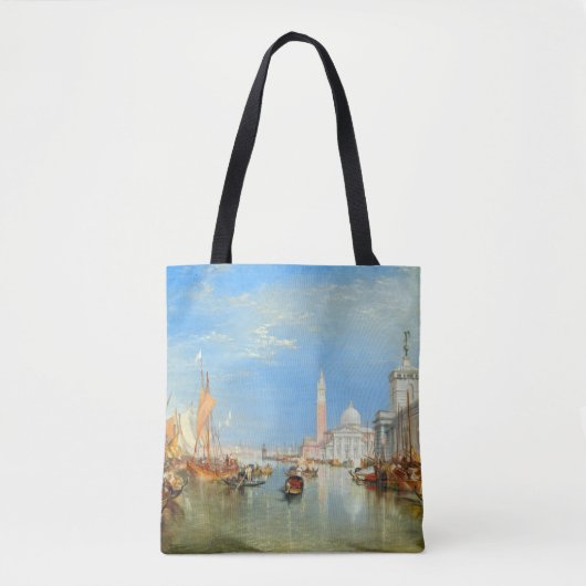 William Turner - Venetië, Dogana & San Giorgio Tote Bag (Voorkant)