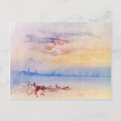 William Turner-Venice, Oost van Guidecca, Sunrise Briefkaart (Voorkant)