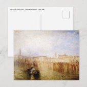 William Turner - Venice Quay, Ducal Palace Briefkaart (Voorkant / Achterkant)