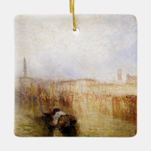 William Turner - Venice Quay, Ducal Palace Keramisch Ornament (Voorkant)