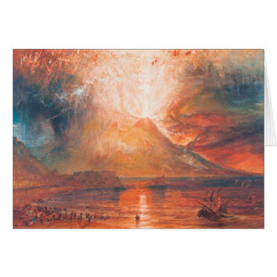 William Turner Vesuvius in Eruption Waterscape art