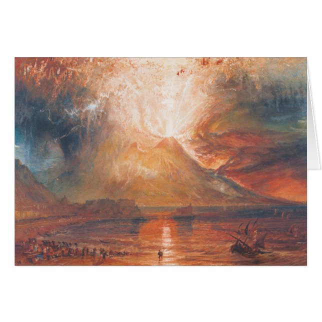 William Turner Vesuvius in Eruption Waterscape art (Voorkant Horizontaal)