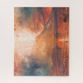 William Turner Vesuvius in Eruption Waterscape art Legpuzzel (Verticaal)