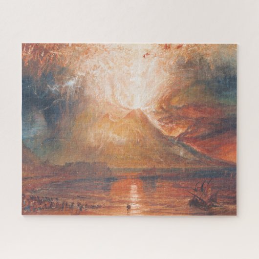 William Turner Vesuvius in Eruption Waterscape art Legpuzzel (Horizontaal)