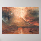 William Turner Vesuvius in Eruption Waterscape art Poster (Voorkant)