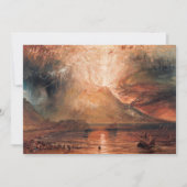 William Turner - Vesuvius in uitbarsting Bedankkaart (Voorkant)