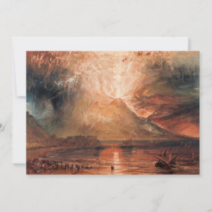 William Turner - Vesuvius in uitbarsting Bedankkaart