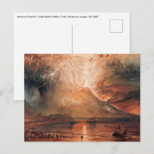 William Turner - Vesuvius in uitbarsting Briefkaart