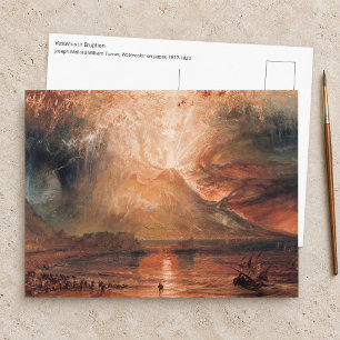 William Turner - Vesuvius in uitbarsting Briefkaart