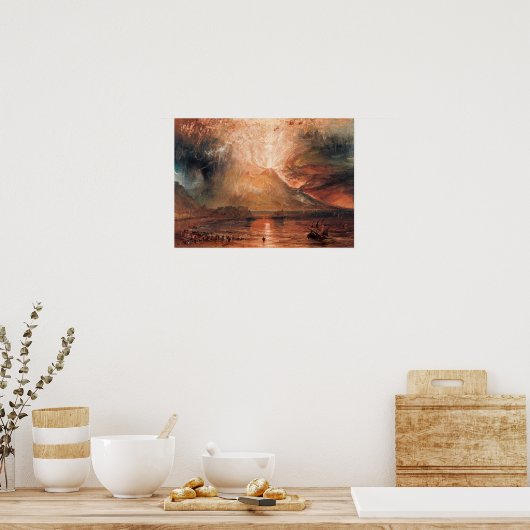 William Turner - Vesuvius in uitbarsting Poster (Keuken)