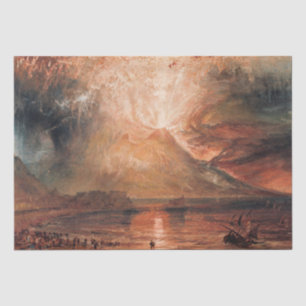 William Turner - Vesuvius in uitbarsting Tissuepapier