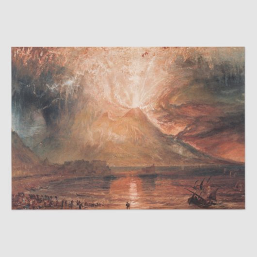 William Turner - Vesuvius in uitbarsting Tissuepapier (Voorkant)