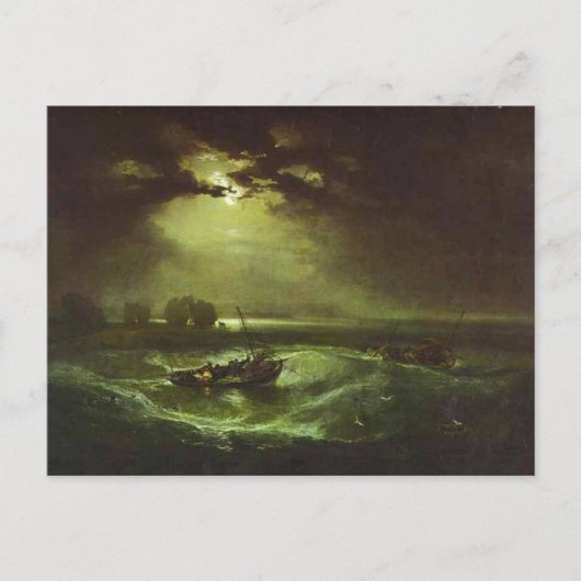 william turner - vissers in zee briefkaart (Voorkant)