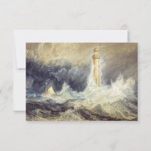 William Turner - Vuurtoren van Bell Rock Bedankkaart
