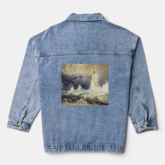 William Turner - Vuurtoren van Bell Rock Denim Jacket (Achterkant)