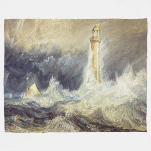 William Turner - Vuurtoren van Bell Rock Fleece Deken