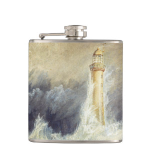 William Turner - Vuurtoren van Bell Rock Heupfles