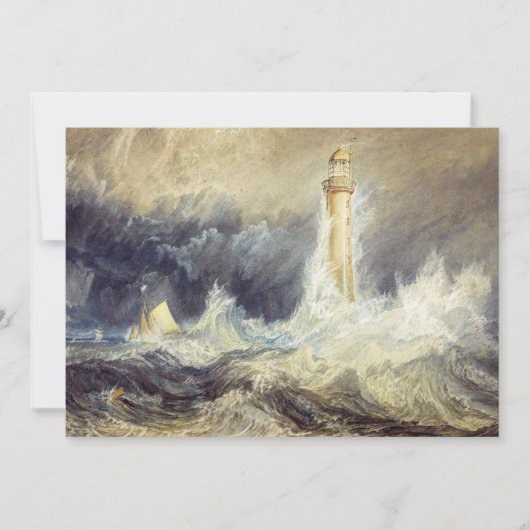 William Turner - Vuurtoren van Bell Rock Kaart (Voorkant)