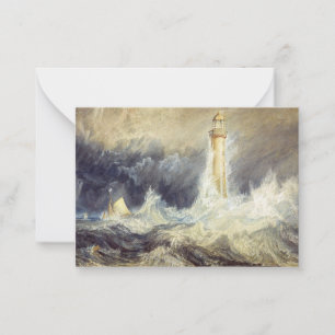 William Turner - Vuurtoren van Bell Rock Notitiekaartje