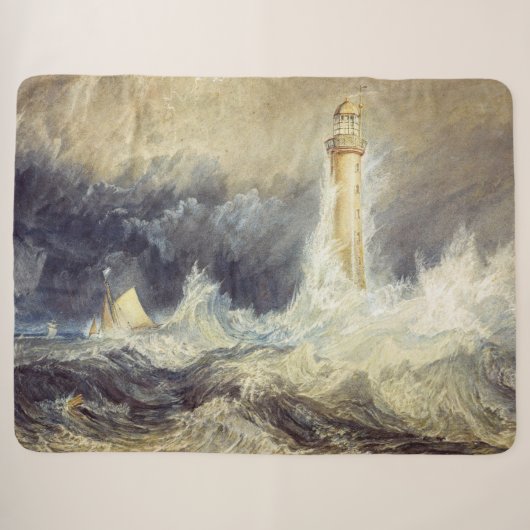 William Turner - Vuurtoren van Bell Rock Sherpa Deken (Voorkant (horizontaal))
