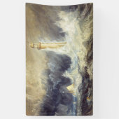 William Turner - Vuurtoren van Bell Rock Spandoek (Verticaal)