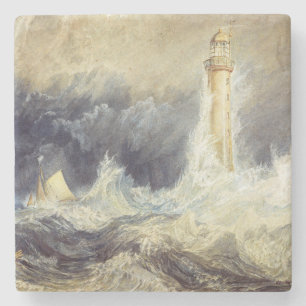 William Turner - Vuurtoren van Bell Rock Stenen Onderzetter