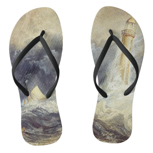 William Turner - Vuurtoren van Bell Rock Teenslippers (Voetbed)