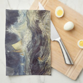 William Turner - Vuurtoren van Bell Rock Theedoek (Quarter Fold)