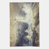 William Turner - Vuurtoren van Bell Rock Theedoek (Verticaal)