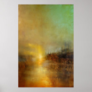 William Turner Zonsondergang Abstract Schilderij K Poster