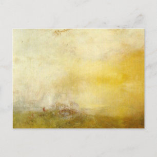william turner - zonsopgang met monsters van zee briefkaart