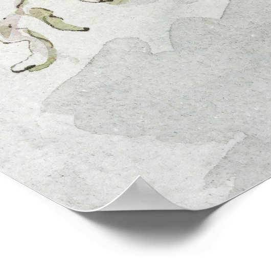 William van Lee Boeket van bloemen met een vlinder Poster (Hoek)