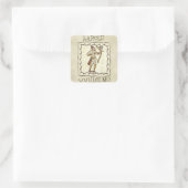 William vs Harold Vierkante Sticker (Tas)