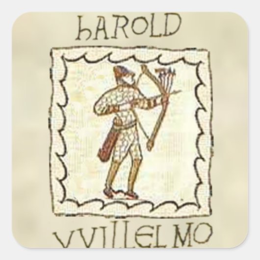William vs Harold Vierkante Sticker (Voorkant)
