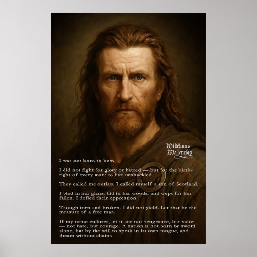 William Wallace: een echte zoon van Schotland Poster (Voorkant)