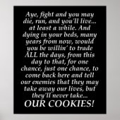 William Wallace Funny Misquote BravehartPoster Poster (Voorkant)