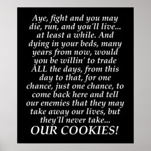 William Wallace Funny Misquote BravehartPoster Poster