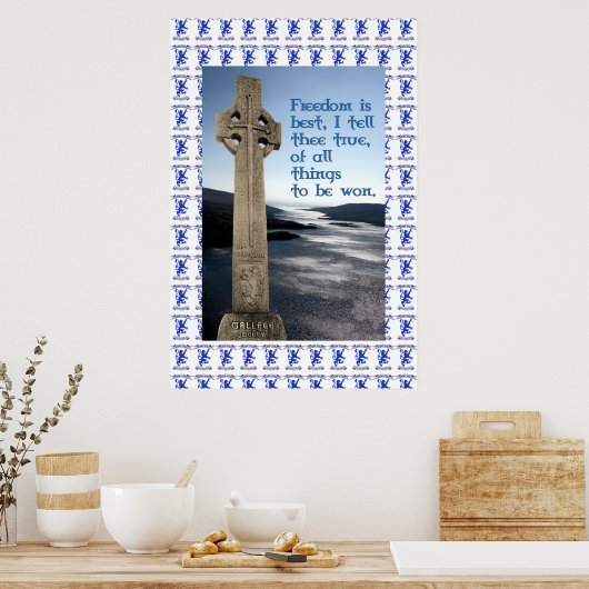 William Wallace Monument Robroyston Peace Poster (Keuken)