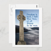 William Wallace Scottish Freedom Briefkaart (Voorkant / Achterkant)