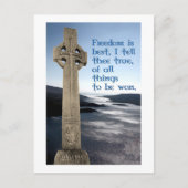 William Wallace Scottish Freedom Briefkaart (Voorkant)