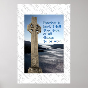 William Wallace Scottish Freedom Poster