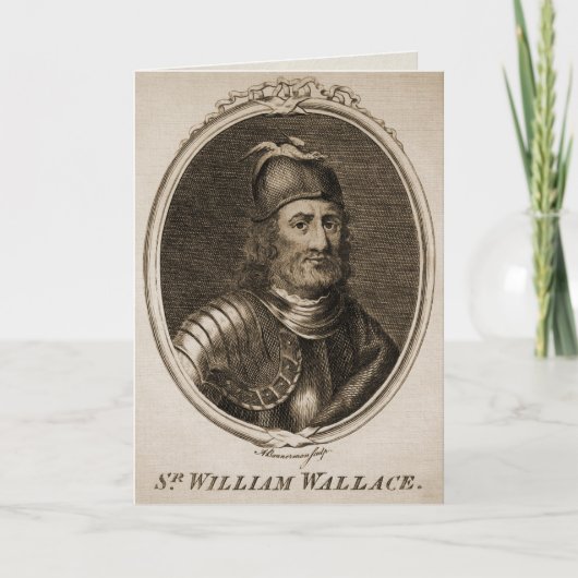  William Wallace Tartan Day Card Feestdagen Kaart (Voorkant)