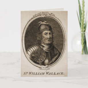 William Wallace Tartan Day Card Feestdagen Kaart