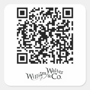 William Walter en Co QR Code Sticker