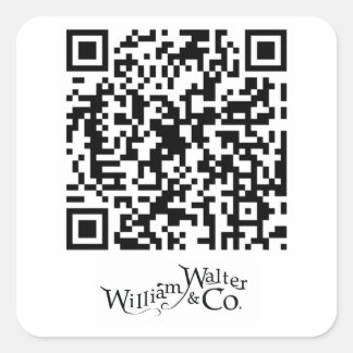 William Walter en Co QR Code Sticker