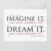 William Ward Imagine Quote Briefkaart (Voorkant)