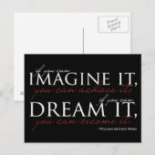 William Ward Imagine Quote Briefkaart (Voorkant / Achterkant)