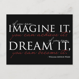 William Ward Imagine Quote Briefkaart
