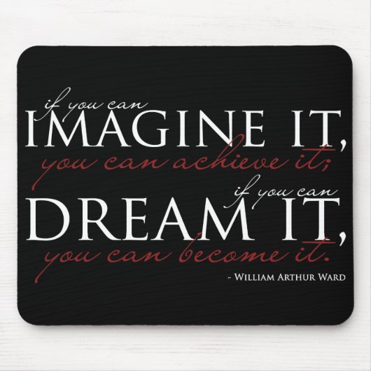 William Ward Imagine Quote Muismat (Voorkant)