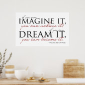 William Ward Imagine Quote Poster (Keuken)